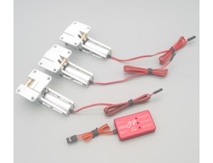 JP Hobby ER-120 Alloy Electric Retract System With Nose Gear - 12mm (1 Inside & 2 Outside)